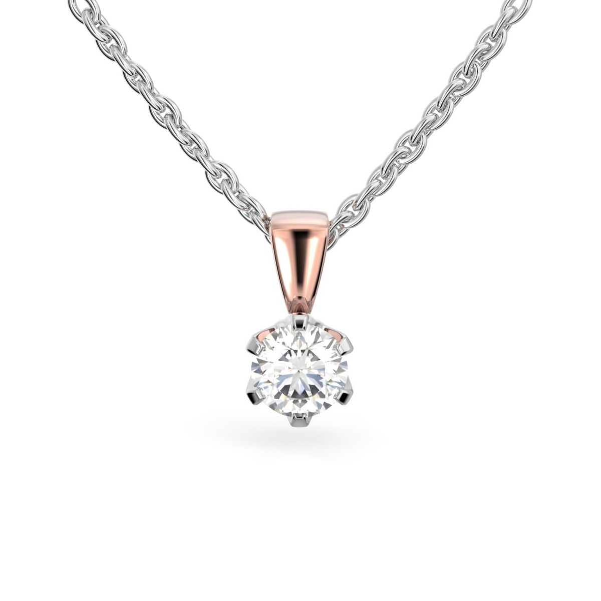 Festive Classic timanttiriipus, puna- ja valkokulta 205-070R-PV