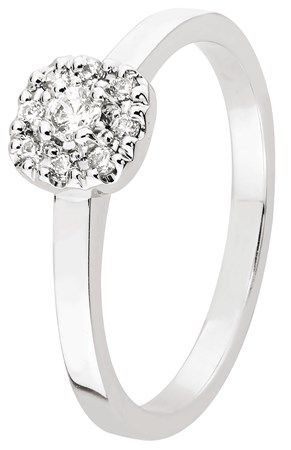 Romanssi Halo  Diamantring 208-015