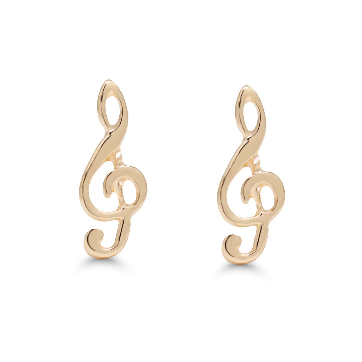 Gold Ohrringe, Notenschlüssel 23-1027