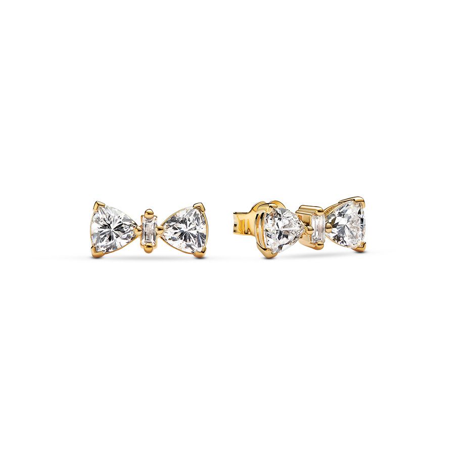 Pandora Sparkling Bow Stud Ohrringe 263507C01
