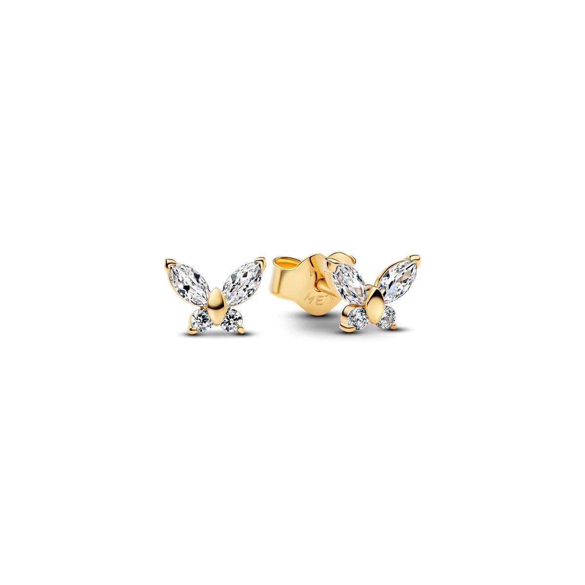 Pandora 14k Gold-Plated Butterfly Stud korvakorut 264264C01