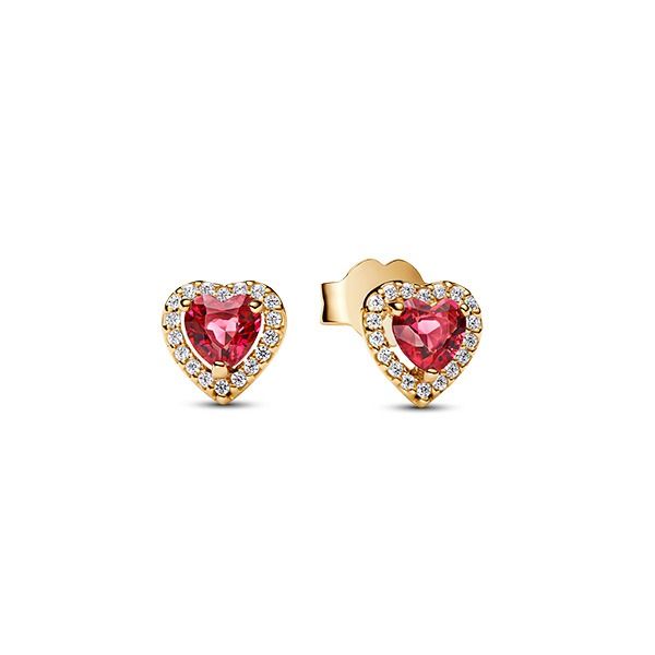 Pandora Elevated Heart Stud örhängen 268427C02