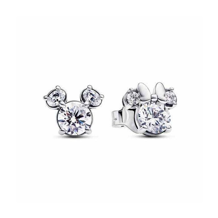 Pandora Disney Mickey Mouse & Minnie Mouse Sparkling Stud Ohrringe 293219C01