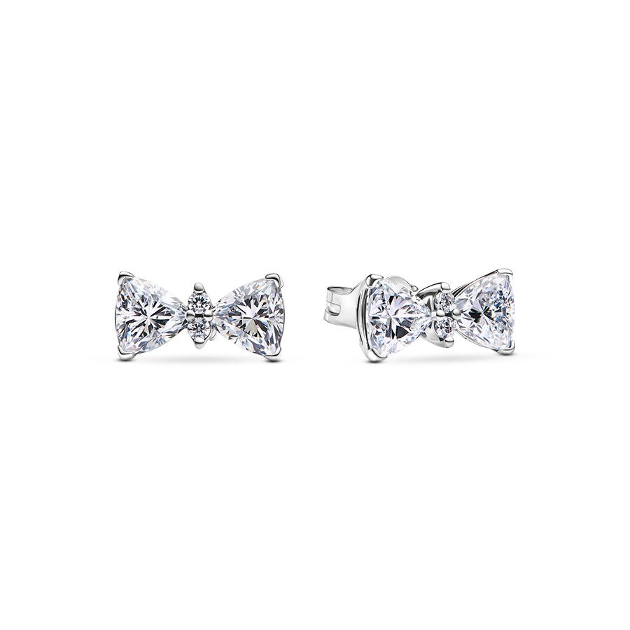 Pandora Sparkling Bow Stud Ohrringe 293506C01