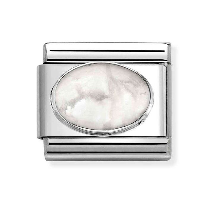 Nomination Classic Matta howlite 330510/45