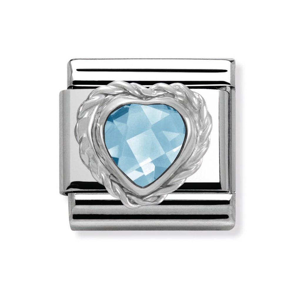 Nomination Classic Hopea Vaaleansininen Zirkoniasydän 330603/006