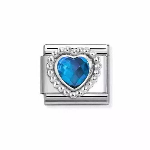Nomination Classic Blue Heart 330606/007