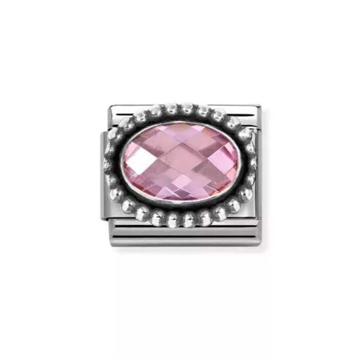 Nomination Classic Faceted Oval Pink pala 330607/003