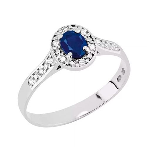 Romanssi Sinitähtönen timanttisormus 3614.1