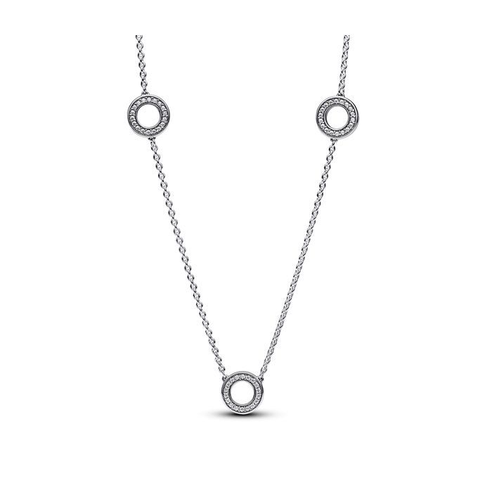 Pandora Pavé Circles Chain kaulakoru 393162C01-50