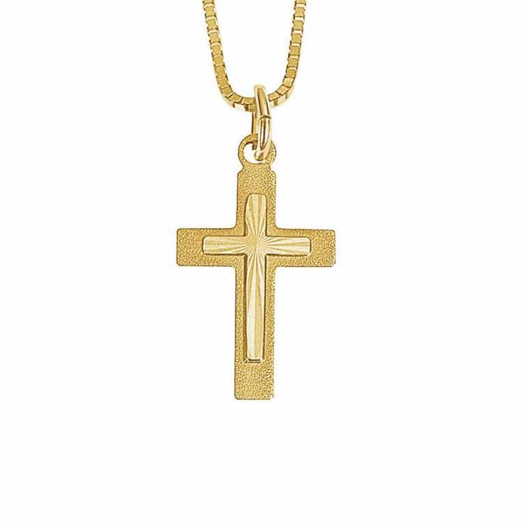 Gold  Kreuzen Anhänger 4-11111 YG