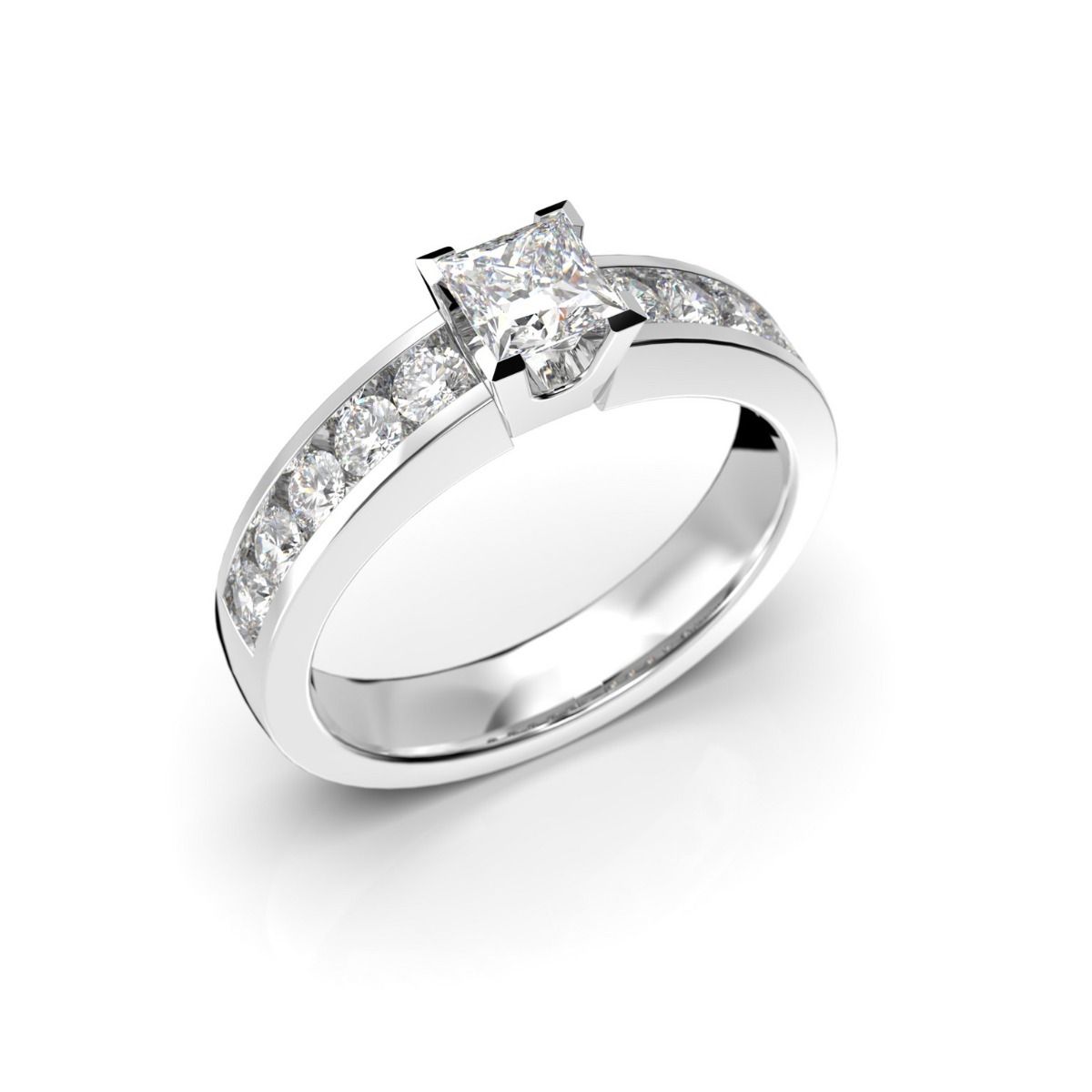 Festive Wanajatar Princess timanttisormus, platina 408-090-PT