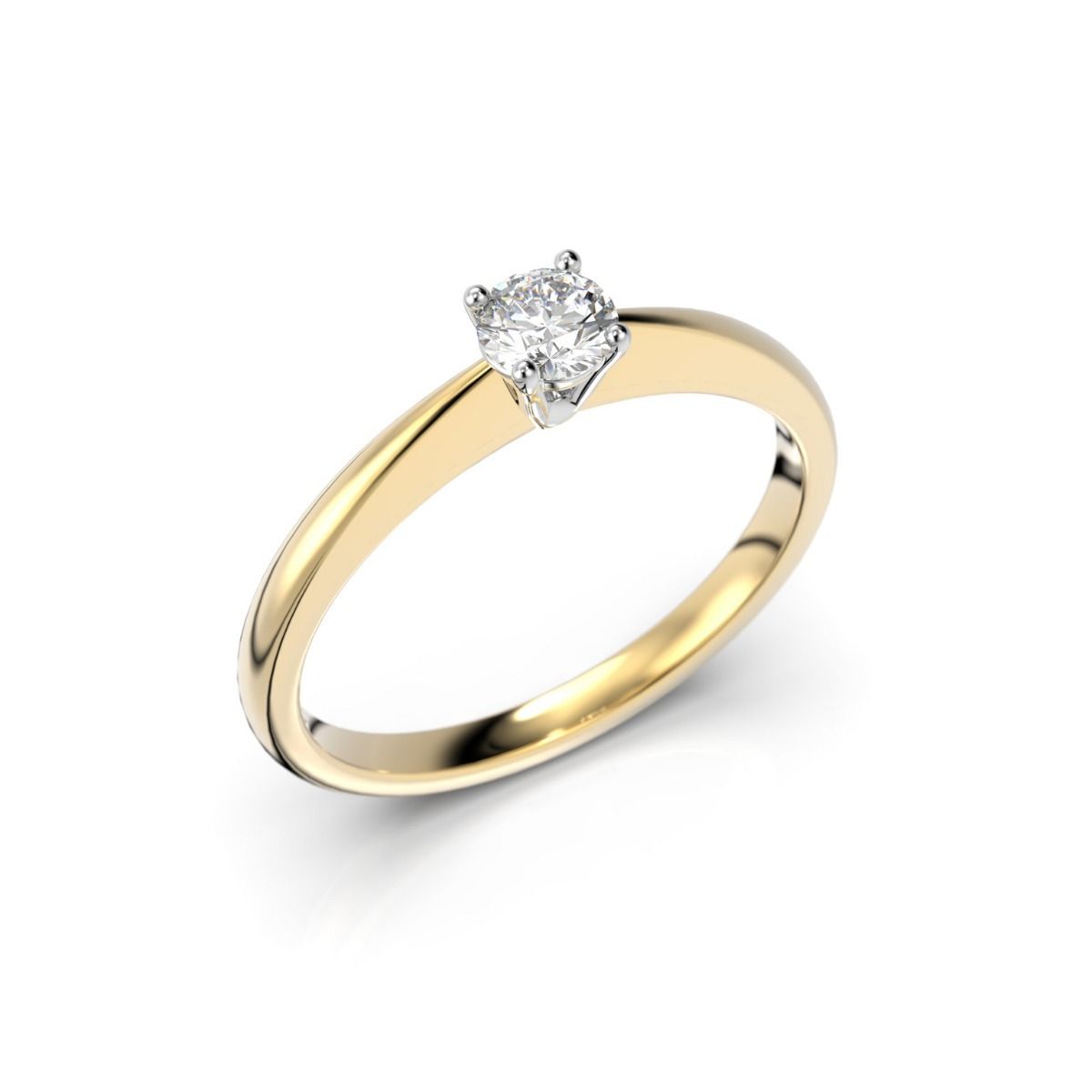 Festive Helen timanttisormus, kelta- ja valkokulta 414-019-KV