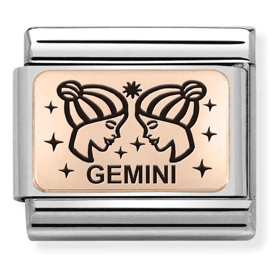 Nomination Classic Rose Gold horoskooppi Kaksoset 430112/03