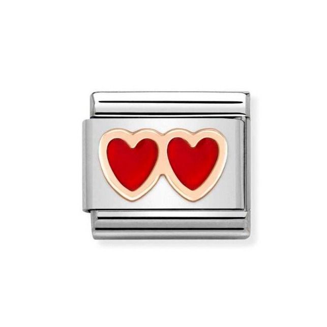 Nomination Classic Double Heart 430202/13