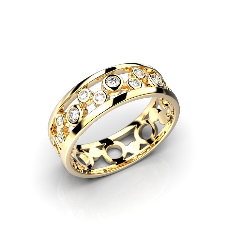 Festive Circular timanttisormus 478-014-KK