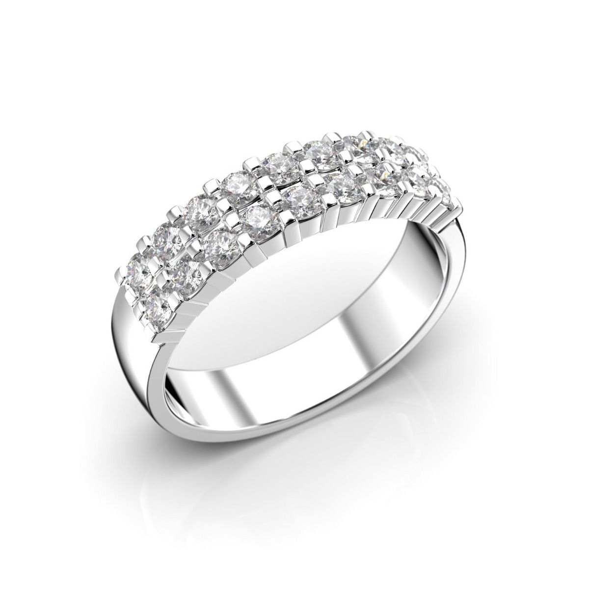 Festive Sophia Double timanttisormus, platina 481-054-PT