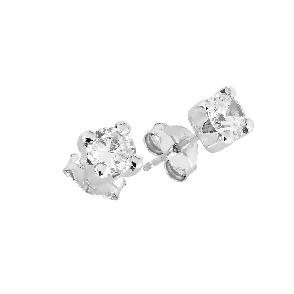 Weißes Goldiset Ohrringe 49255-00R