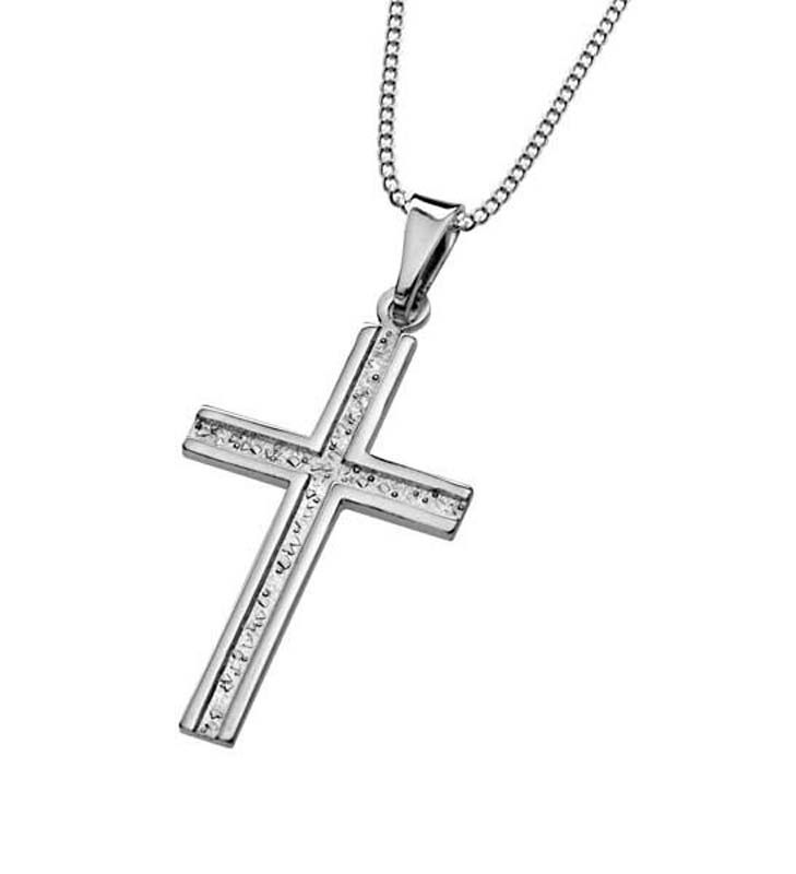 Hopeinen ristikaulakoru 502600000