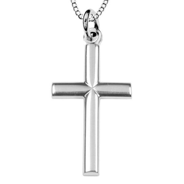 Hopeinen ristikaulakoru 502900000