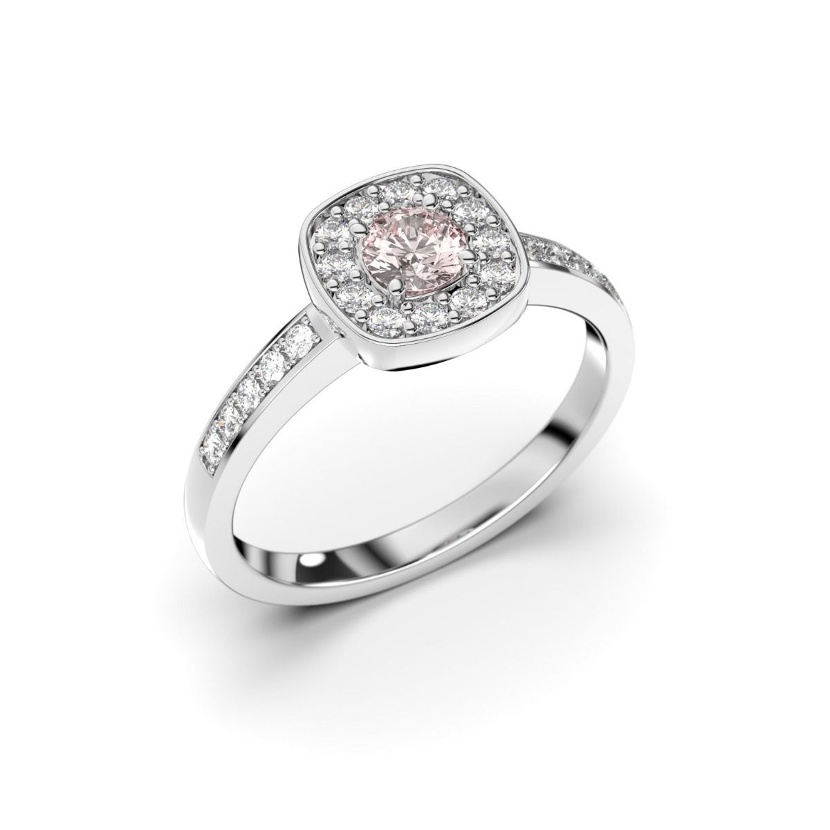 Festive Alicia Morganiitti timanttisormus, platina 503-043M-PT