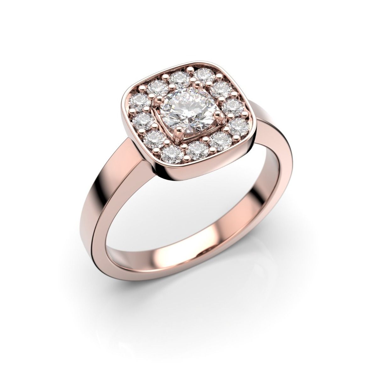 Festive Jane timanttisormus, punakulta 504-054-PK