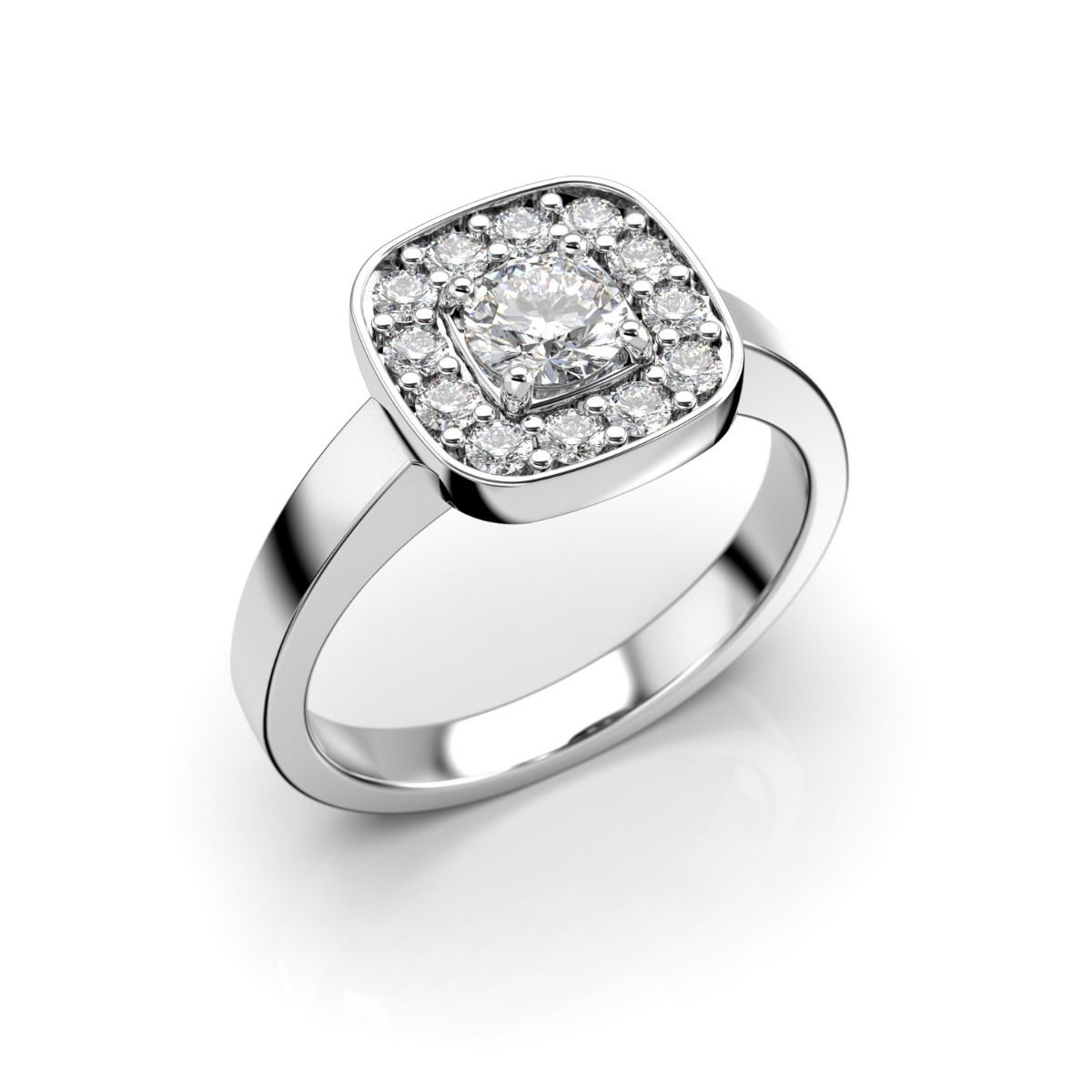 Festive Jane timanttisormus, valkokulta 504-054-VK