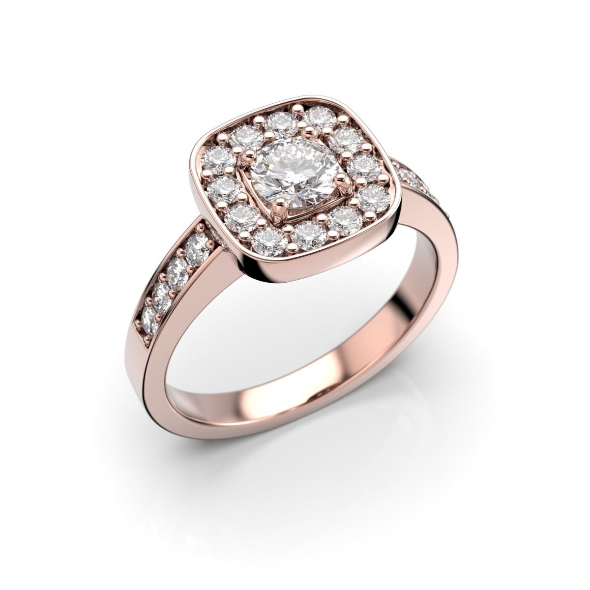 Festive Jane timanttisormus, punakulta 504-070-PK