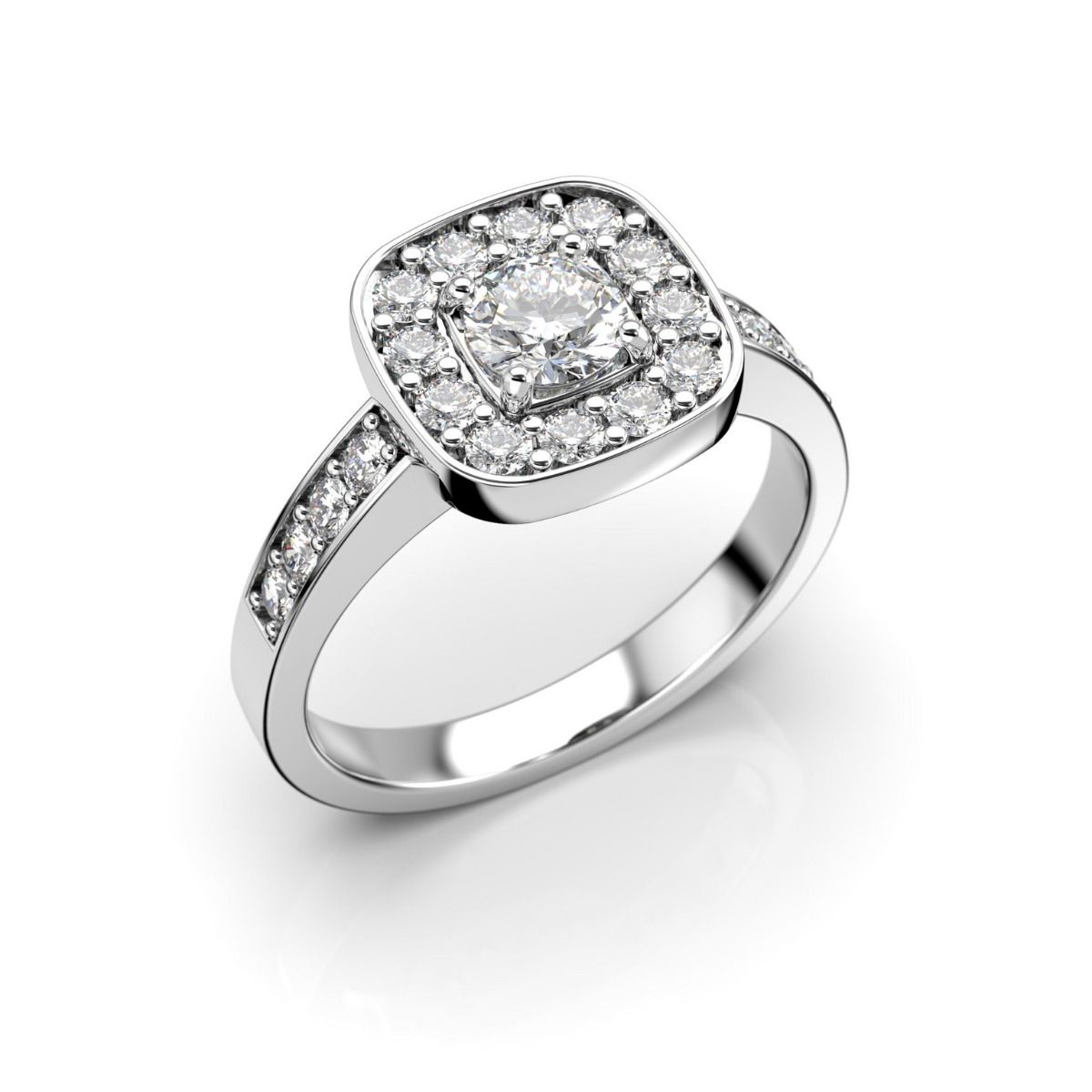 Festive Jane timanttisormus, valkokulta 504-070-VK