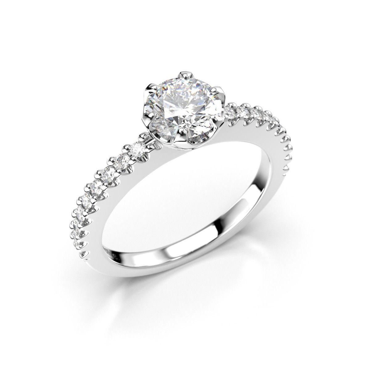 Festive Juliette timanttisormus, platina 517-088-PT