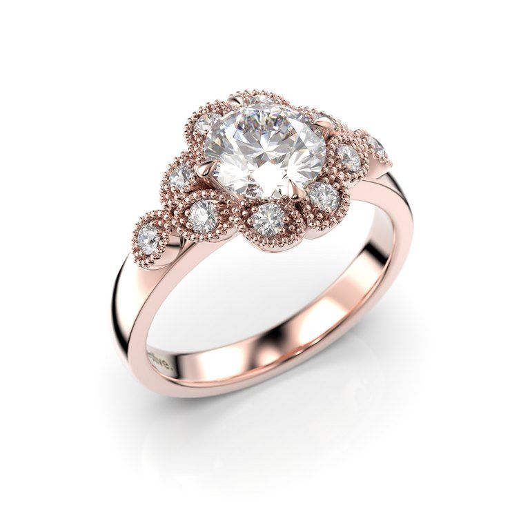 Festive Lotus Superior timanttisormus 524-120-PK