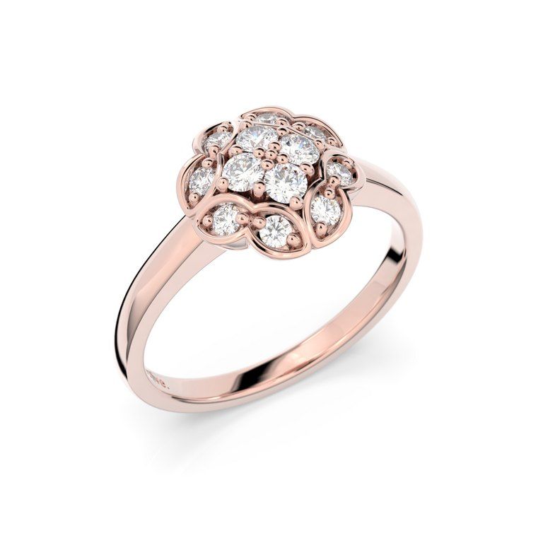 Festive Marigold timanttisormus 528-032-PK