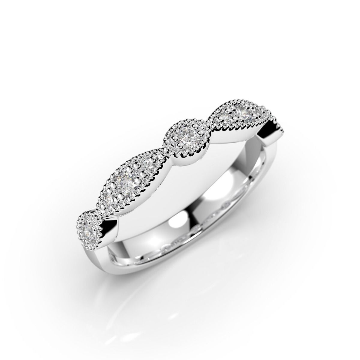 Festive Edith timanttisormus, platina 531-019-PT