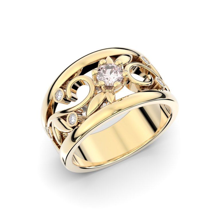 Festive Metsän Aarre Morganiitti timanttisormus 538-029M-KK