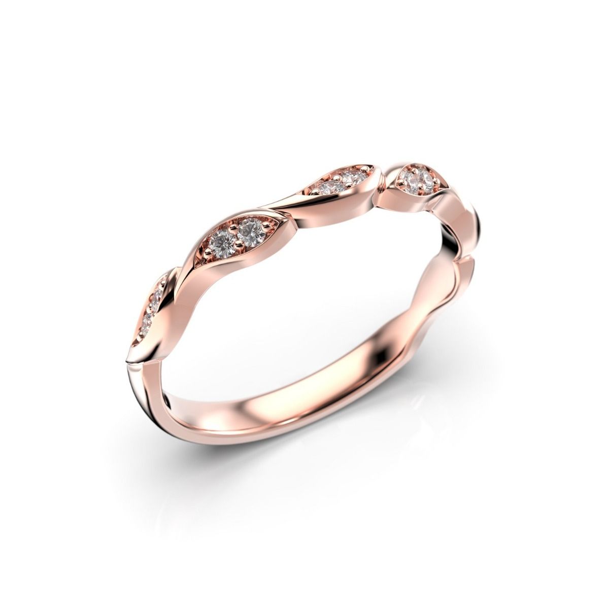 Festive Iris timanttisormus, punakulta 550-012-PK