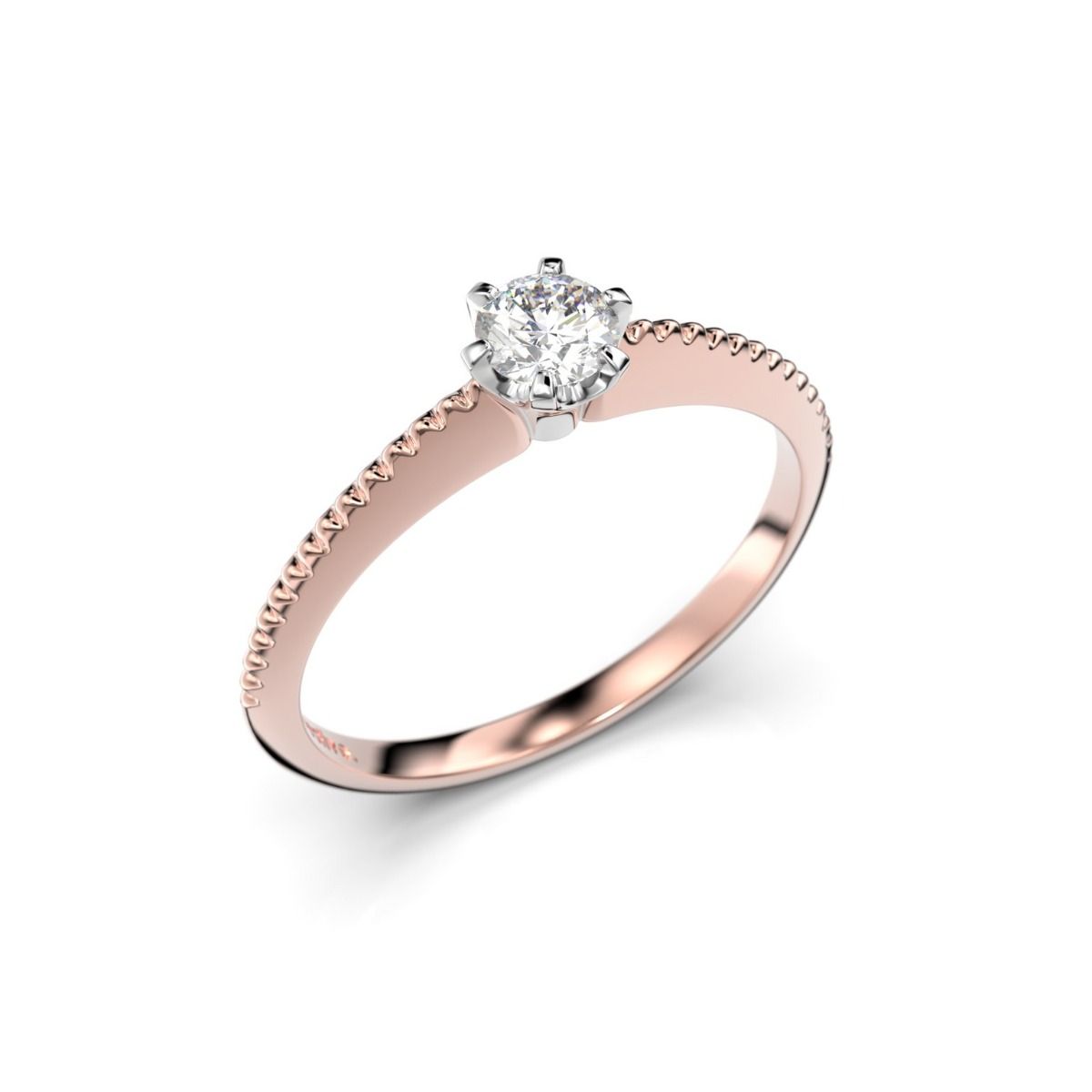 Festive Leonora timanttisormus, puna- ja valkokulta 554-020-PV