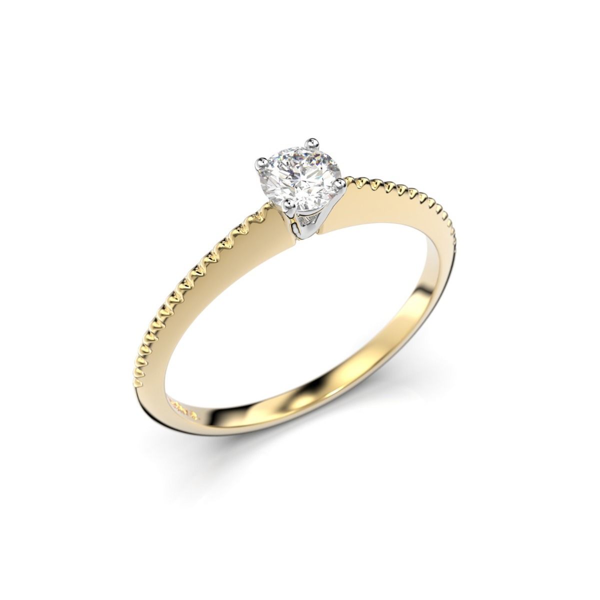 Festive Larissa timanttisormus, kelta- ja valkokulta 555-020-KV