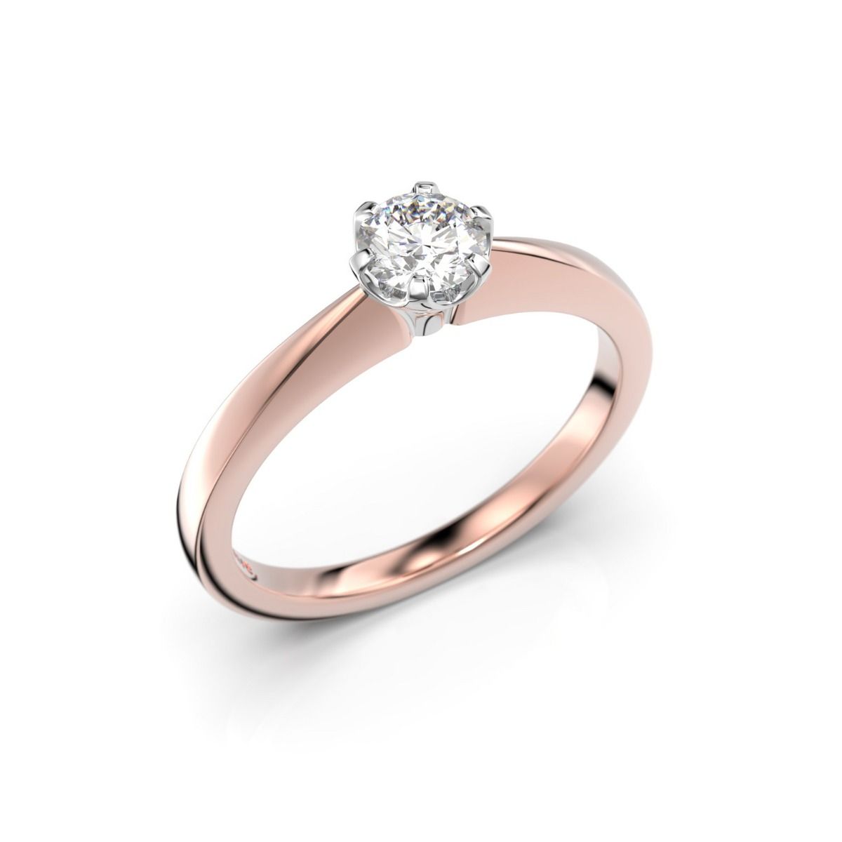 Festive Vivian timanttisormus, puna- ja valkokulta 557-030-PV