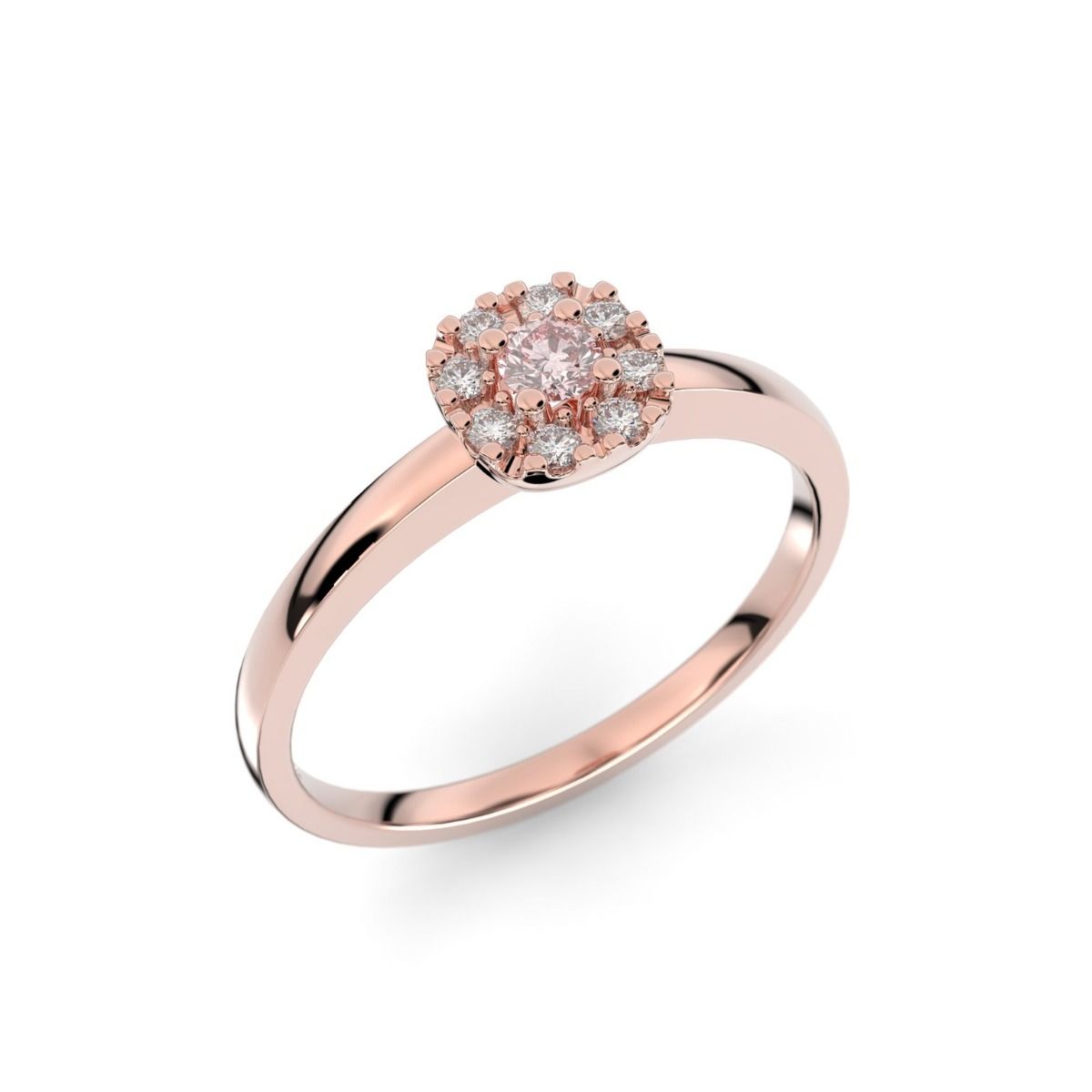 Festive Jasmin Morganiitti timanttisormus, punakulta 562-015M-PK