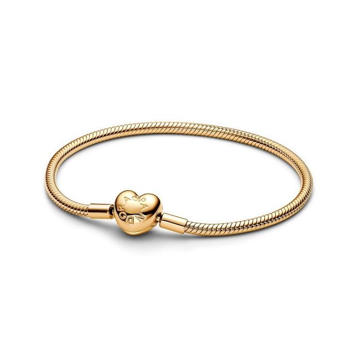 Pandora Moments Heart Clasp Snake Chain rannekoru 19 cm 563050C00