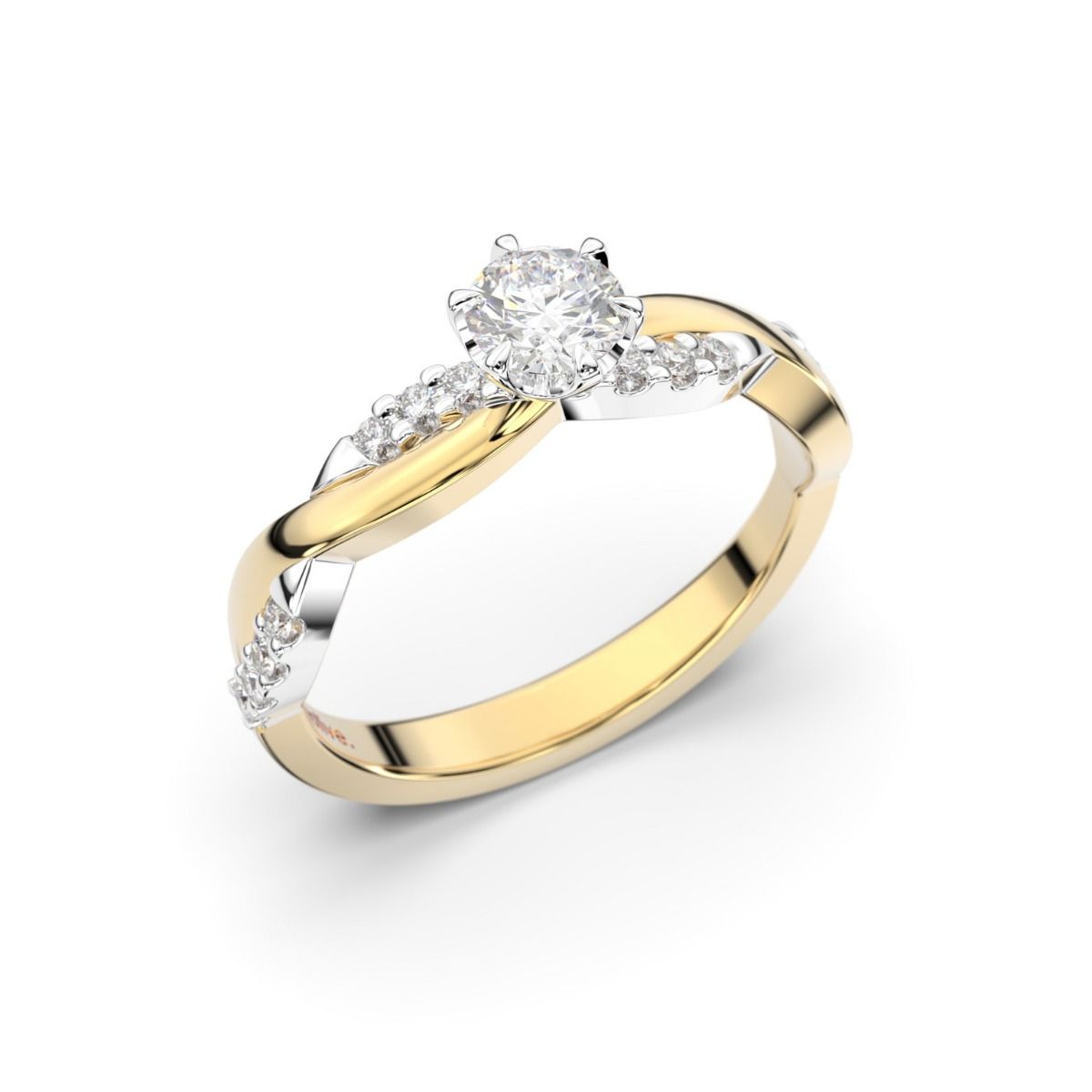 Festive Teresa timanttisormus, kelta- ja valkokulta 569-044-KV