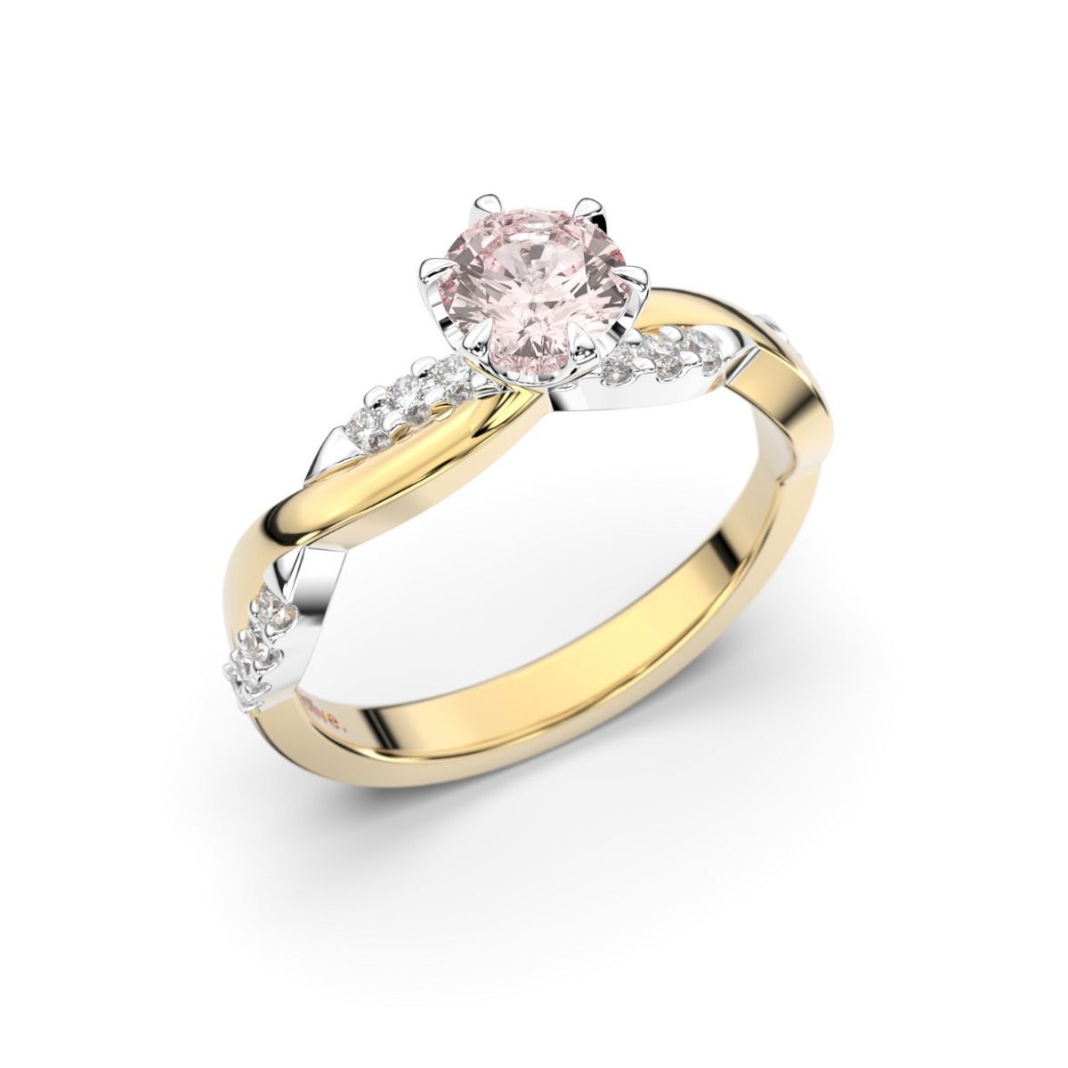 Festive Teresa Morganiitti timanttisormus, kelta- ja valkokulta 569-064M-KV