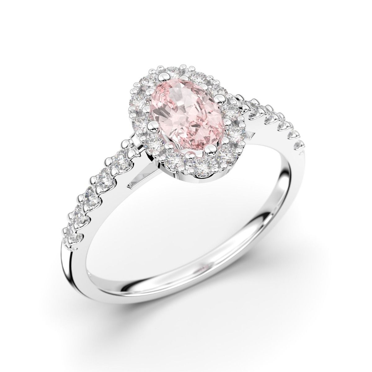 Festive Evelyn Morganiitti timanttisormus, platina 577-072M-PT