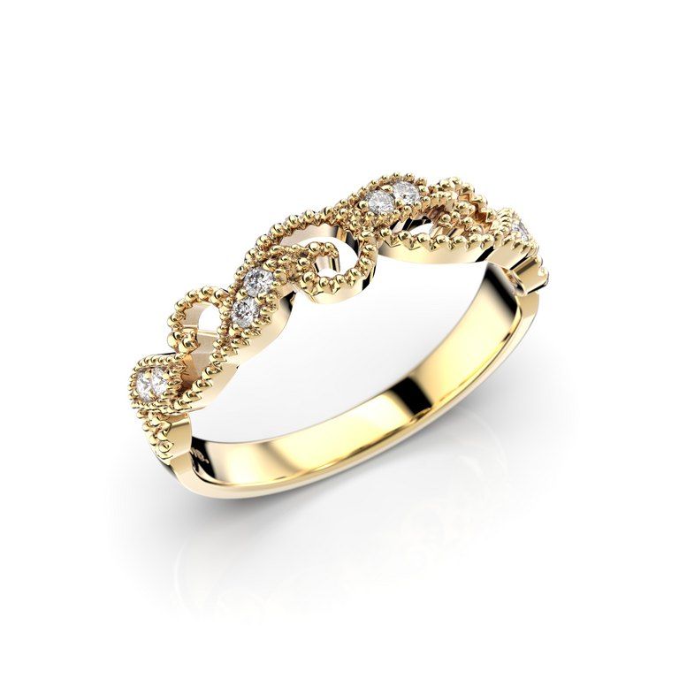 Festive Saga timanttisormus 585-010-KK