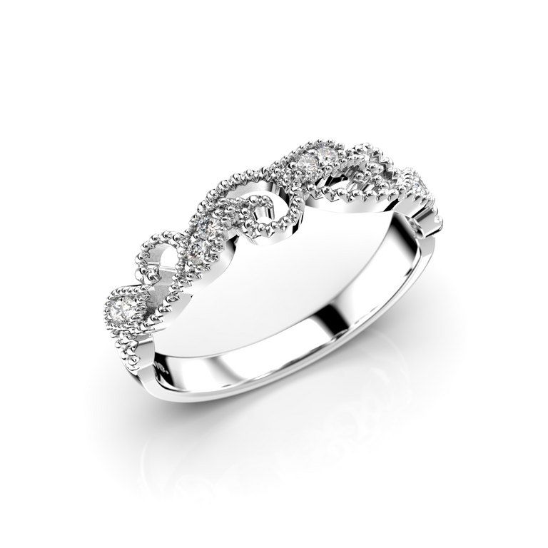 Festive Saga timanttisormus 585-010-VK