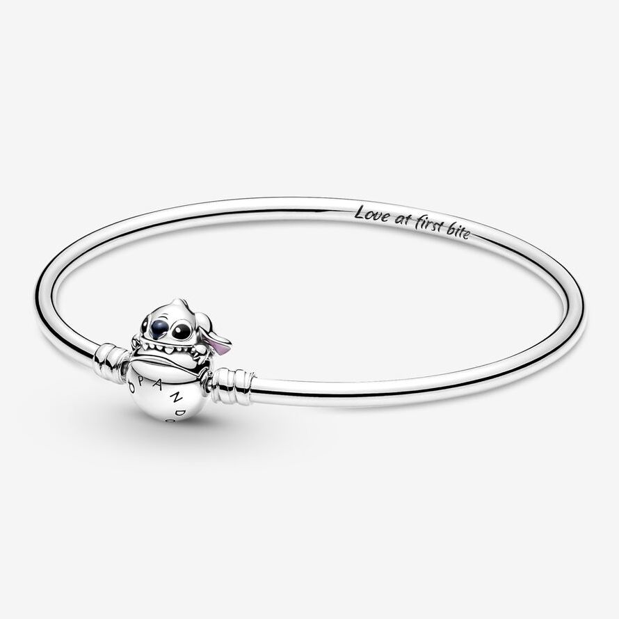 Pandora Moments Disney Stitch Biting Clasp Bangle Armband 17 cm  591683C01-17