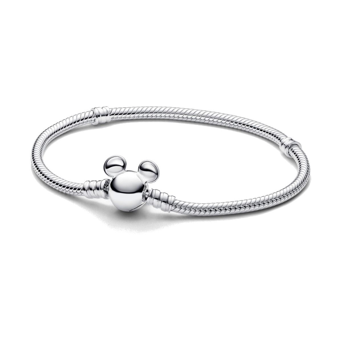 Pandora Disney Mickey Mouse Clasp Moments Snake Chain Armband 17 cm 593061C00