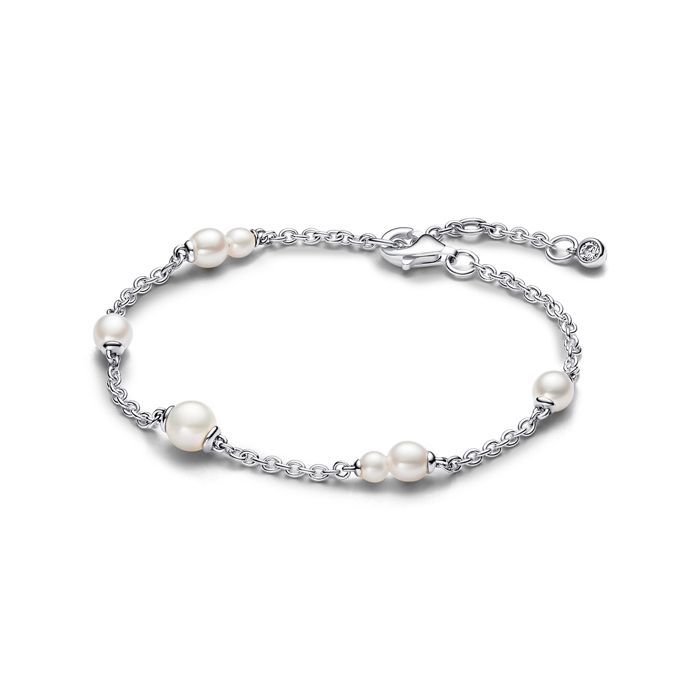 Pandora Treated Freshwater Cultured Pearl Station Chain Armband 16 cm 593172C01