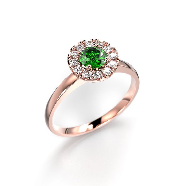 Festive Isabella Green timanttisormus 594-042G-PK