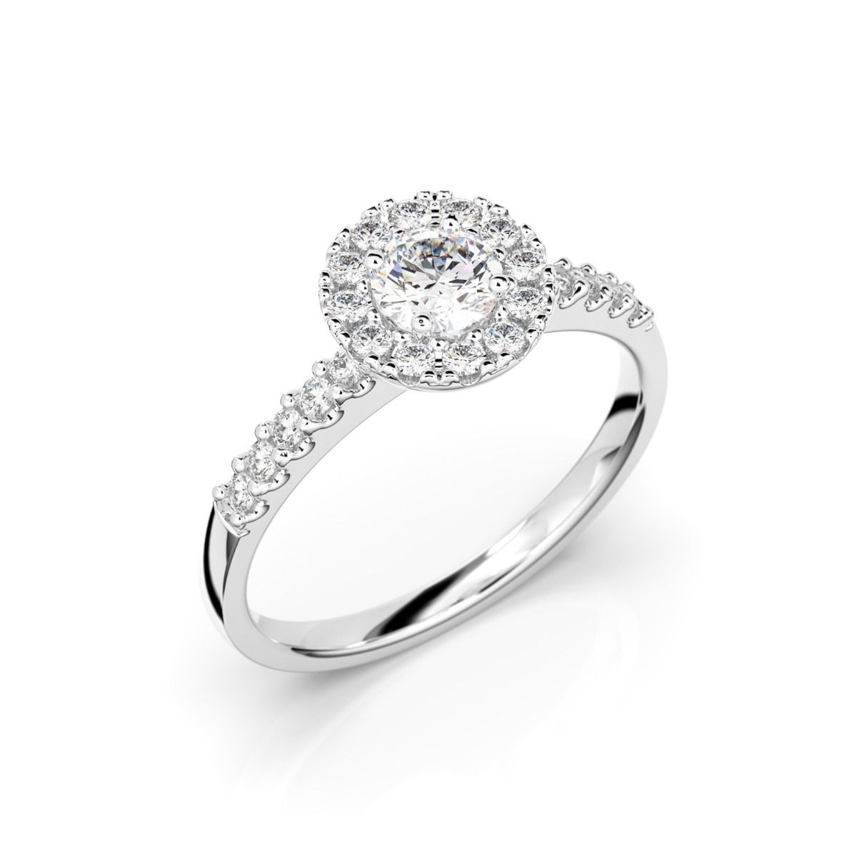 Festive Isabella timanttisormus, valkokulta 595-052-VK